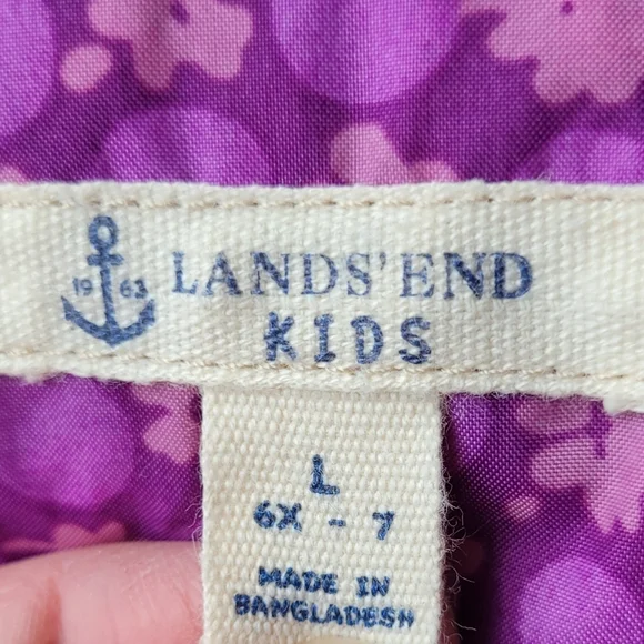 GIRLS SPRING HOODED JACKET LOT: LAND'S END RAIN COAT EDDIE BAUER UTILITY SIZE 7 - Picture 11 of 15